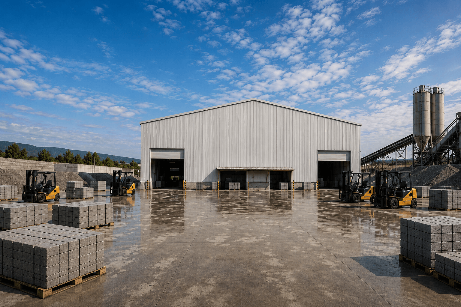 ZAD Paving Stone Plant — Interlocking pavers, kerbstones and precast concrete products